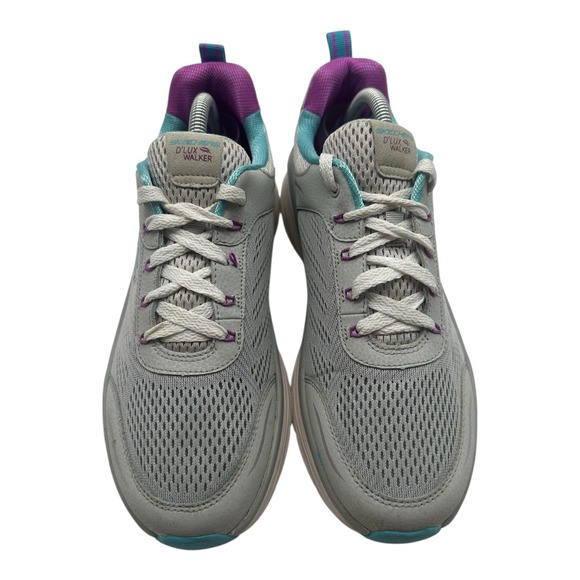 Skechers D'Lux Walker Walking Shoes Women's Size 11 Grey Sneakers Comfort 149023 - Picture 4 of 10